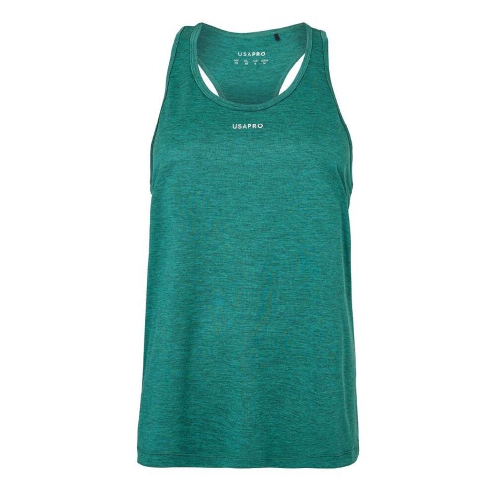 USA Womens/Ladies Pro Flex Tank Top / Forest Green